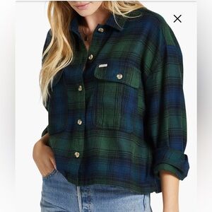 Brixton Plaid Cotton Flannel Button-Up Shirt